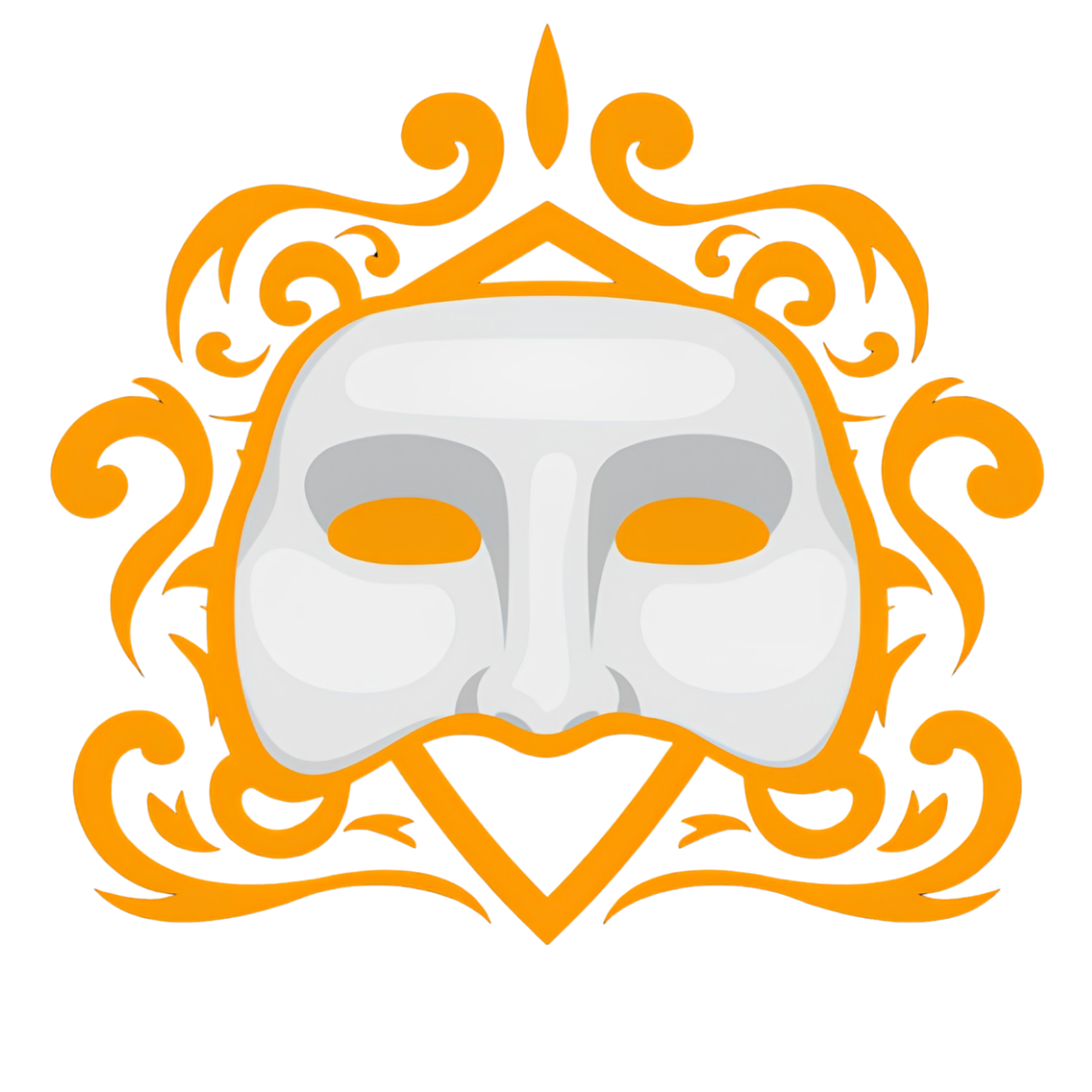 Emblème Pulcinella — masque napolitain traditionnel